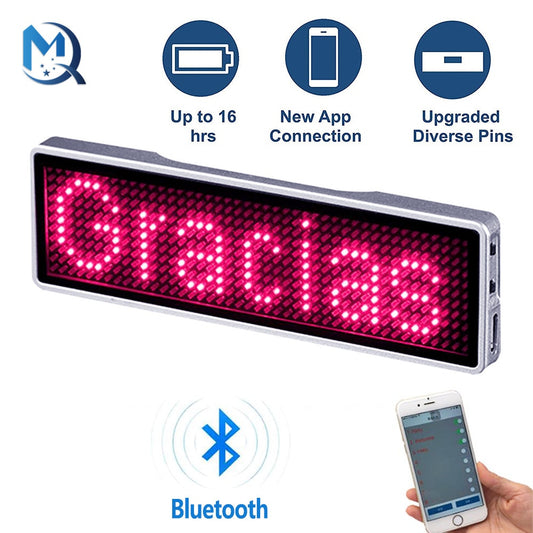 Display led Bluetooth com texto programável pelo celular para decoração