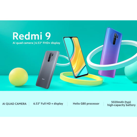 Celular Xiaomi Redmi 9 4GB de RAM 64GB de Armazenamento